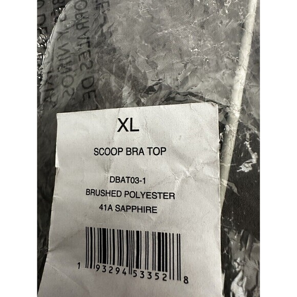 WEWOREWHAT BANDEAU BRA TOP Sapphire SZ Large - Picture 3 of 3